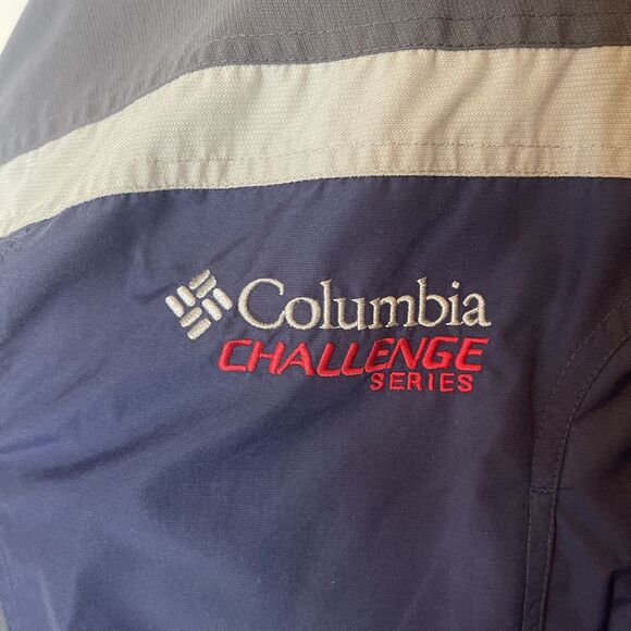 Columbia Womens Blue Challenge Series Core Full Zip Drawstring Ski Jacket Size S - Picture 8 of 8
